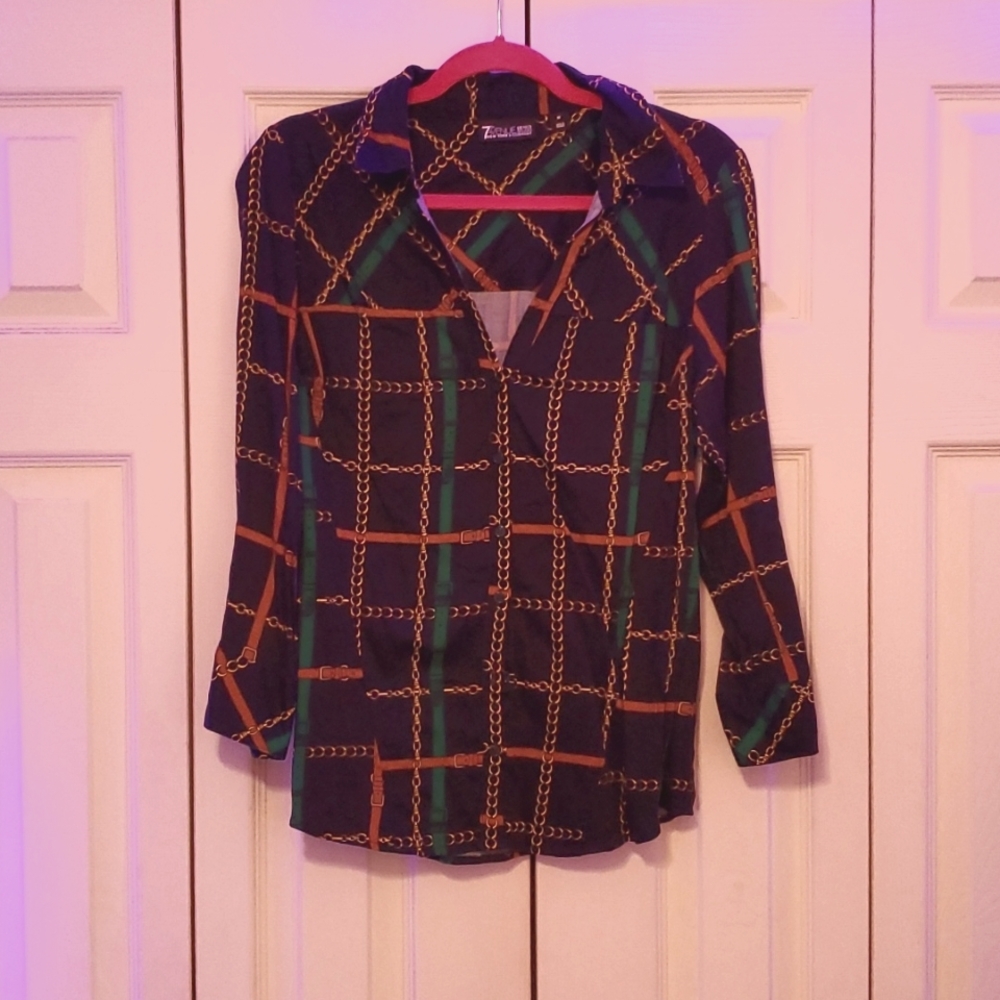Ny and Co collared dress shirt size m